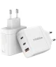 Mobilize 65W Power Delivery / PPS USB-C en USB-A GaN Adapter Wit