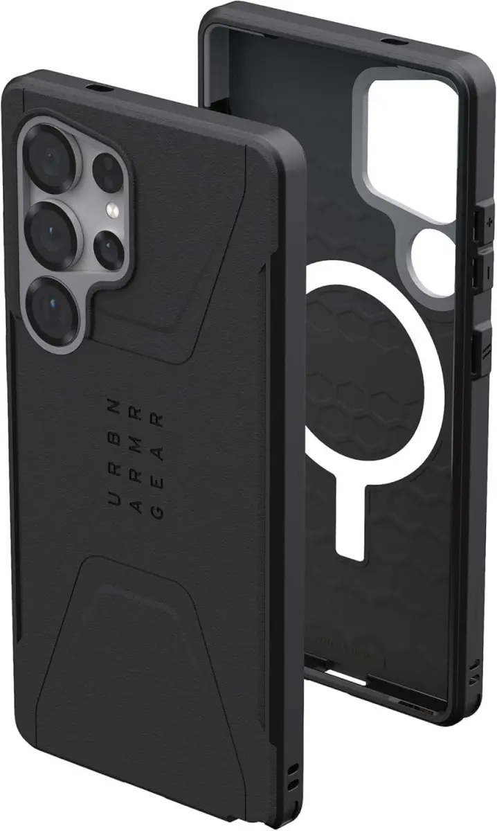 UAG Civilian Samsung Galaxy S25 Ultra Hoesje Qi2 Magnet Back Cover Zwart afbeelding 25