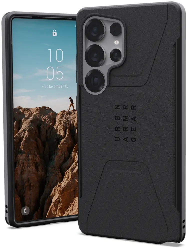 UAG Civilian Samsung Galaxy S25 Ultra Hoesje Qi2 Magnet Back Cover Zwart afbeelding 1