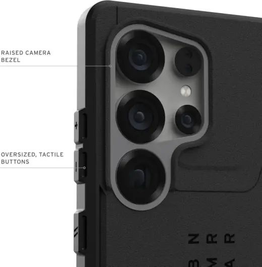 UAG Civilian Samsung Galaxy S25 Ultra Hoesje Qi2 Magnet Back Cover Zwart afbeelding 4