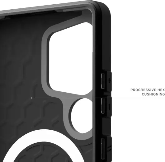 UAG Civilian Samsung Galaxy S25 Ultra Hoesje Qi2 Magnet Back Cover Zwart afbeelding 5