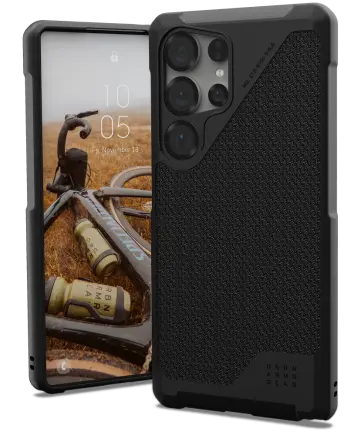 UAG Metropolis LT Samsung Galaxy S25 Ultra Hoesje Qi2 Magnet Kevlar Zwart Hoesjes