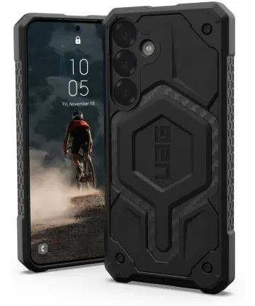 UAG Monarch Pro Samsung Galaxy S25 Plus Hoesje Qi2 Magnet Carbon Fiber Hoesjes