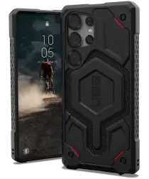 UAG Monarch Pro Kevlar Samsung Galaxy S25 Ultra Hoesje Qi2 Magnet Zwart