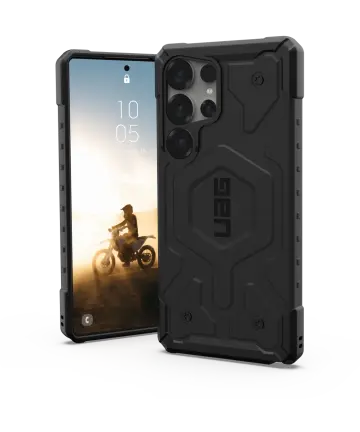 UAG Pathfinder Samsung Galaxy S25 Ultra Hoesje Qi2 Magnet Back Cover Zwart Hoesjes