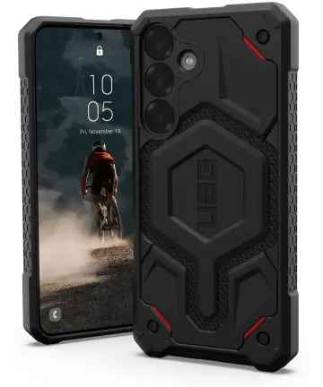 UAG Monarch Pro Kevlar Samsung Galaxy S25 Plus Hoesje Qi2 Magnet Zwart Hoesjes