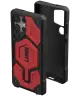 UAG Monarch Pro Samsung Galaxy S25 Ultra Hoesje Qi2 Magnet Leer Crimson