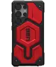 UAG Monarch Pro Samsung Galaxy S25 Ultra Hoesje Qi2 Magnet Leer Crimson