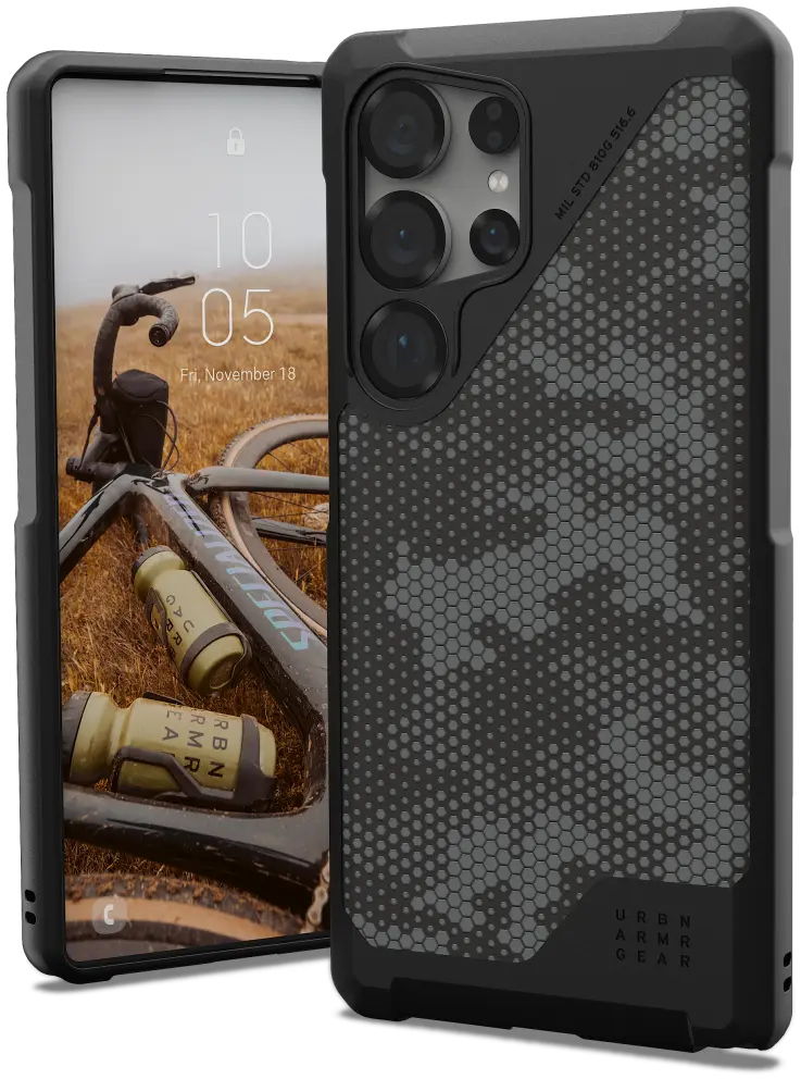 UAG Metropolis LT Samsung Galaxy S25 Ultra Hoesje Qi2 Magnet Leer Camo afbeelding 1