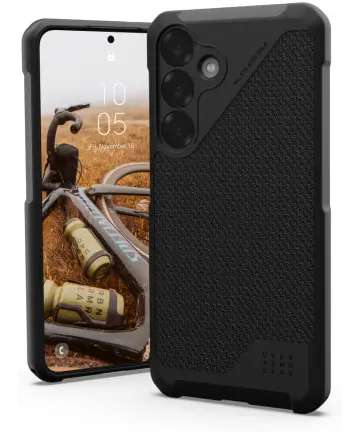 UAG Metropolis LT Samsung Galaxy S25 Plus Hoesje Qi2 Magnet Kevlar Zwart Hoesjes