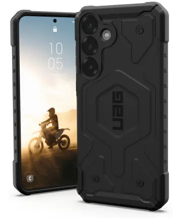 UAG Pathfinder Samsung Galaxy S25 Plus Hoesje Qi2 Magnet Back Cover Zwart Hoesjes