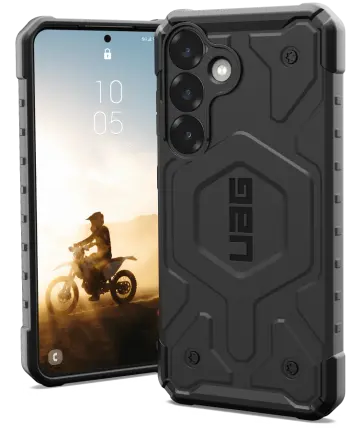 UAG Pathfinder Samsung Galaxy S25 Hoesje Qi2 Magnet Back Cover Zwart Hoesjes