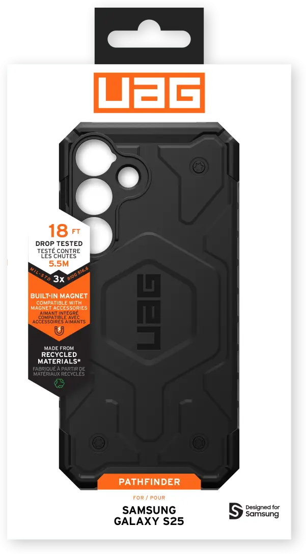 UAG Pathfinder Samsung Galaxy S25 Hoesje Qi2 Magnet Back Cover Zwart afbeelding 16