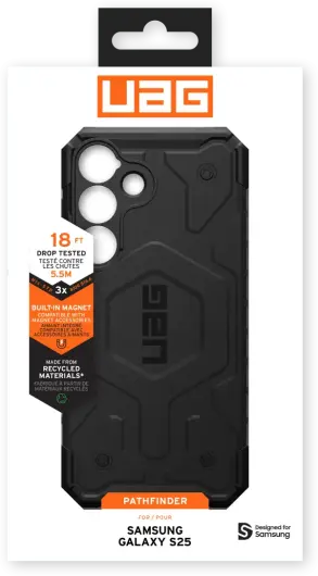 UAG Pathfinder Samsung Galaxy S25 Hoesje Qi2 Magnet Back Cover Zwart afbeelding 16