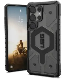 UAG Pathfinder Clear Samsung Galaxy S25 Ultra Hoesje Qi2 Magnet Ash