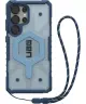 UAG Pathfinder Clear Samsung Galaxy S25 Ultra Hoesje Qi2 Magnet met Koord Blauw