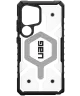 UAG Pathfinder Clear Samsung Galaxy S25 Ultra Hoesje Qi2 Magnet Ice Zilver