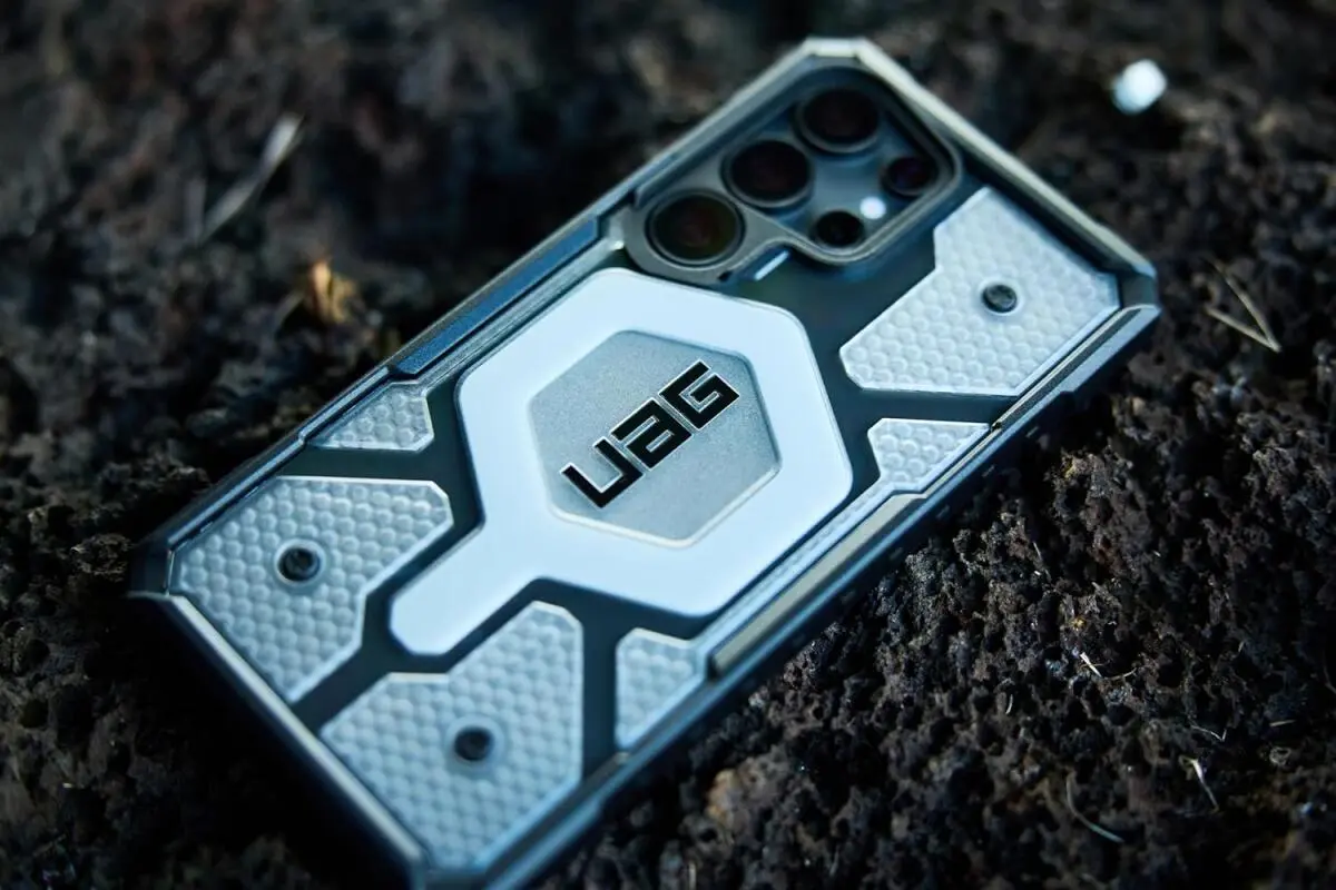 UAG Pathfinder Clear Samsung Galaxy S25 Ultra Hoesje Qi2 Magnet Ice Zilver afbeelding 12