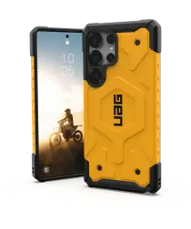 UAG Pathfinder Samsung Galaxy S25 Ultra Hoesje Qi2 Magnet Back Cover Geel