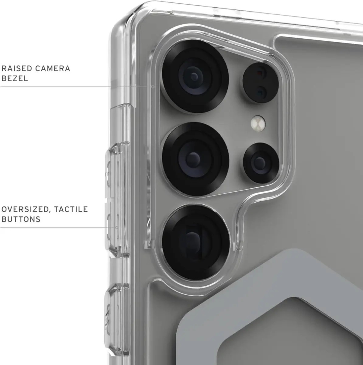 UAG Plyo Pro Samsung Galaxy S25 Ultra Hoesje MagSafe / Qi2 Magnet Ice Zilver afbeelding 2