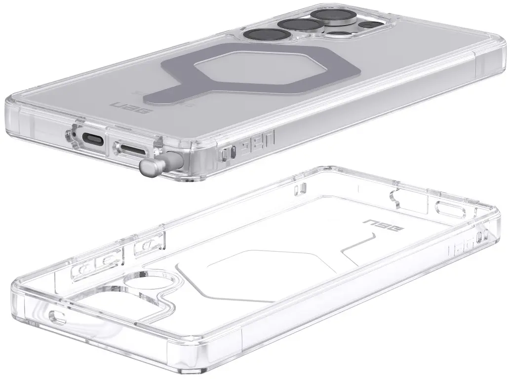 UAG Plyo Pro Samsung Galaxy S25 Ultra Hoesje MagSafe / Qi2 Magnet Ice Zilver afbeelding 15