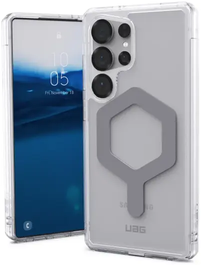 UAG Plyo Pro Samsung Galaxy S25 Ultra Hoesje MagSafe / Qi2 Magnet Ice Zilver afbeelding 1