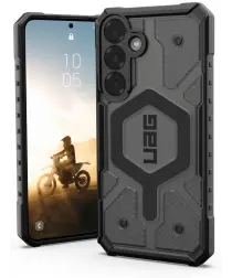 UAG Pathfinder Clear Samsung Galaxy S25 Plus Hoesje Qi2 Magnet Ash