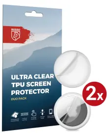Rosso Apple AirTag Screen Protector Ultra Clear Duo Pack