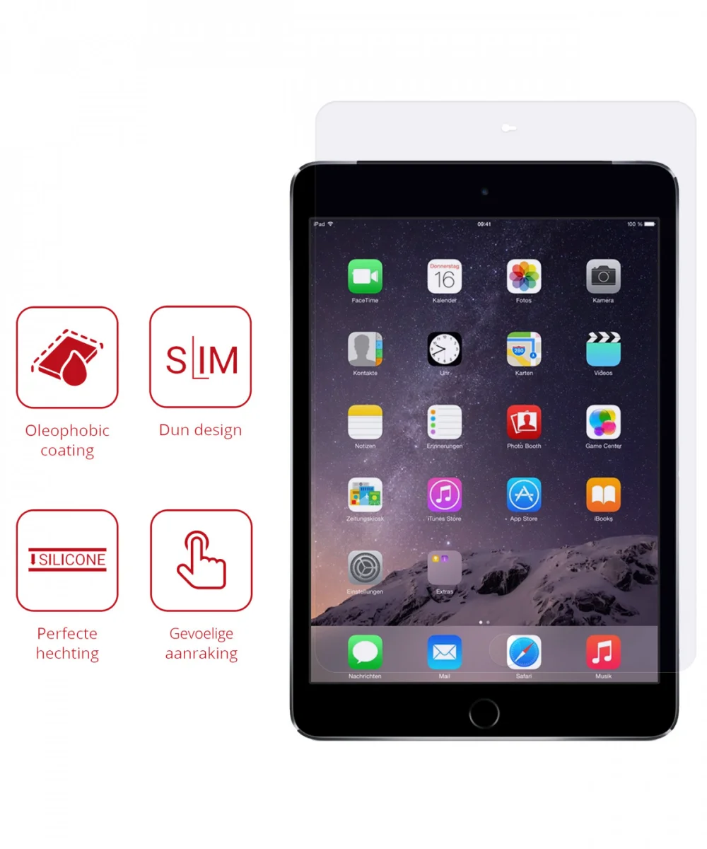 Rosso Apple iPad Mini 3 / 2 / 1 Screen Protector Ultra Clear Folie Duo Pack afbeelding 2