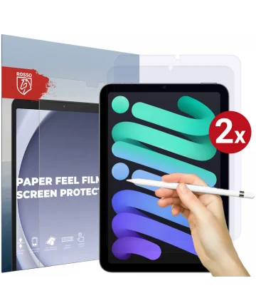 Rosso Apple iPad Mini 7 / 6 Screen Protector Paper Feel Folie Duo Pack Screen Protectors