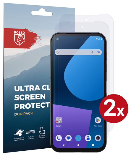 Rosso FairPhone 5 Screen Protector Case Friendly Folie Duo Pack afbeelding 1