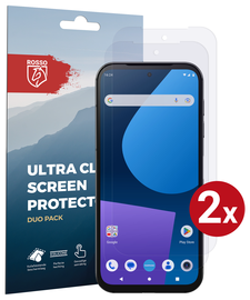 Rosso FairPhone 5 Screen Protector Case Friendly Folie Duo Pack