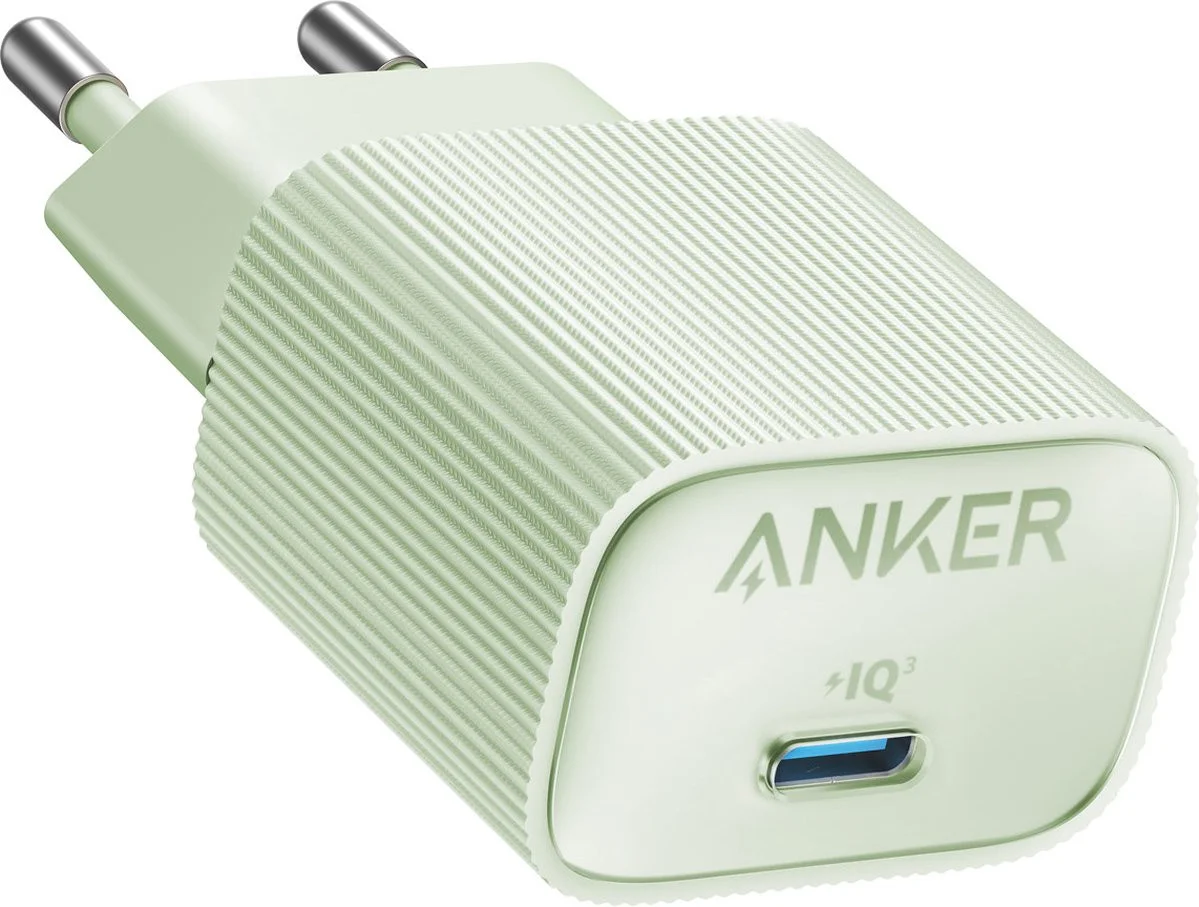 Anker Powerport Nano 4 (30W) Duurzame USB-C Lader GaN Fast Charge Groen afbeelding 8