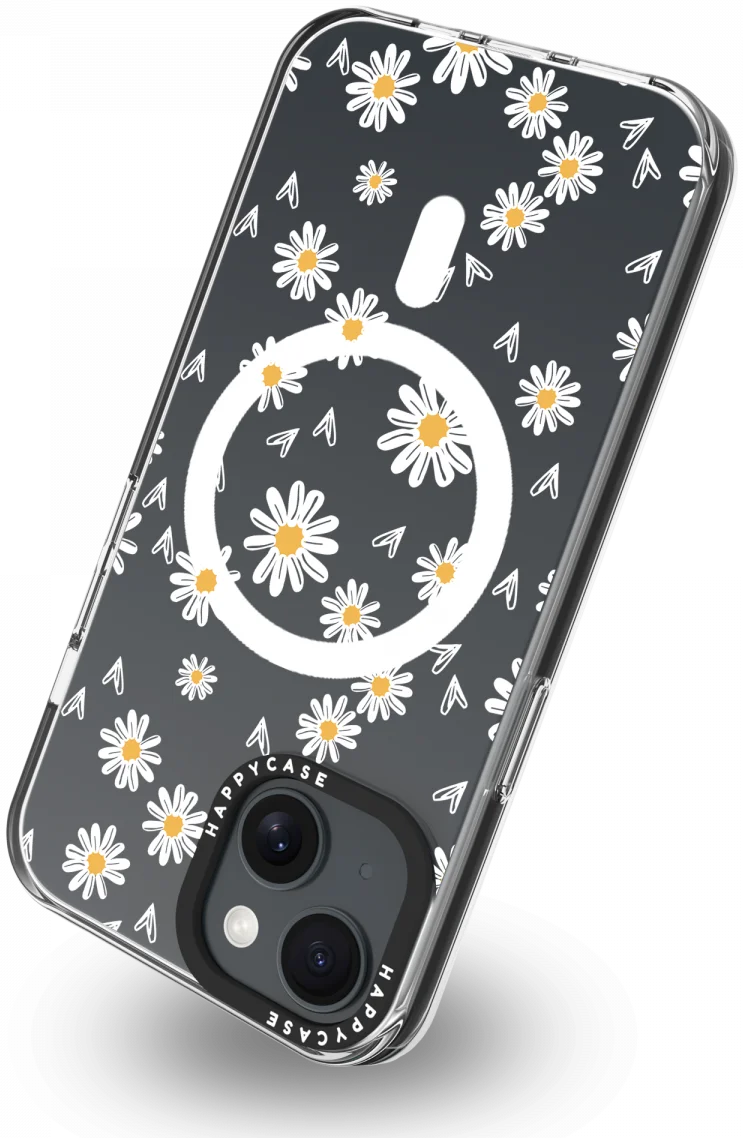 HappyCase Joy Apple iPhone 14 / 13 Hoesje MagSafe Back Cover Daisy Hearts afbeelding 13