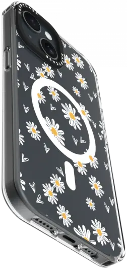HappyCase Joy Apple iPhone 14 / 13 Hoesje MagSafe Back Cover Daisy Hearts afbeelding 12