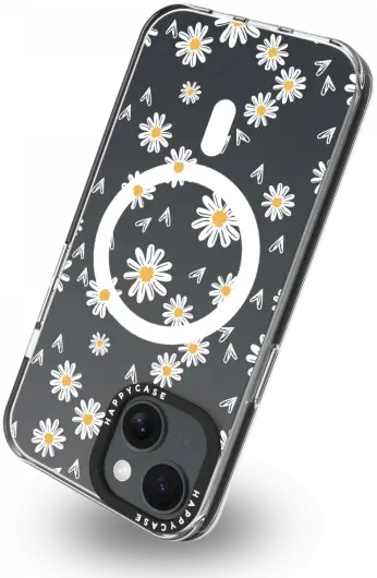 HappyCase Joy Apple iPhone 14 / 13 Hoesje MagSafe Back Cover Daisy Hearts afbeelding 13