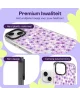 HappyCase Joy Apple iPhone 14 / 13 Hoesje MagSafe Back Cover Purple Floral