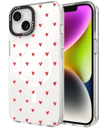 HappyCase Joy Apple iPhone 14 / 13 Hoesje MagSafe Back Cover Love Hearts