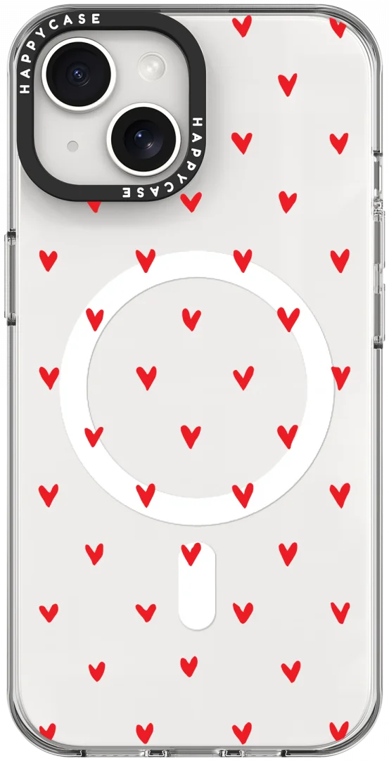 HappyCase Joy Apple iPhone 14 / 13 Hoesje MagSafe Back Cover Love Hearts afbeelding 14