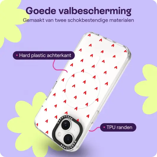 HappyCase Joy Apple iPhone 14 / 13 Hoesje MagSafe Back Cover Love Hearts afbeelding 6