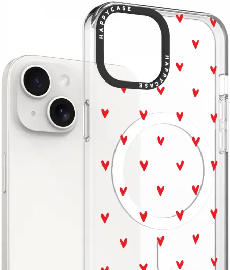 HappyCase Joy Apple iPhone 14 / 13 Hoesje MagSafe Back Cover Love Hearts afbeelding 2