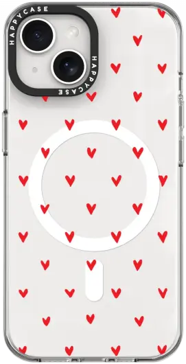 HappyCase Joy Apple iPhone 14 / 13 Hoesje MagSafe Back Cover Love Hearts afbeelding 14