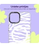 HappyCase Joy Apple iPhone 14 / 13 Hoesje MagSafe Back Cover Silver Zebra