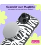 HappyCase Joy Apple iPhone 14 / 13 Hoesje MagSafe Back Cover Silver Zebra