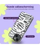 HappyCase Joy Apple iPhone 14 / 13 Hoesje MagSafe Back Cover Silver Zebra