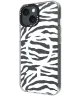 HappyCase Joy Apple iPhone 14 / 13 Hoesje MagSafe Back Cover Silver Zebra