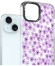 HappyCase Joy Apple iPhone 15 Hoesje MagSafe Back Cover Purple Floral