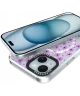 HappyCase Joy Apple iPhone 15 Hoesje MagSafe Back Cover Purple Floral