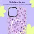 HappyCase Joy Apple iPhone 15 Hoesje MagSafe Back Cover Purple Floral afbeelding 4
