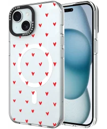 HappyCase Joy Apple iPhone 15 Hoesje MagSafe Back Cover Love Hearts